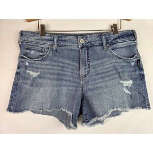 Silver Jeans Womens Jean Shorts Size W34 Suki Short Distressed Cut Off Denim